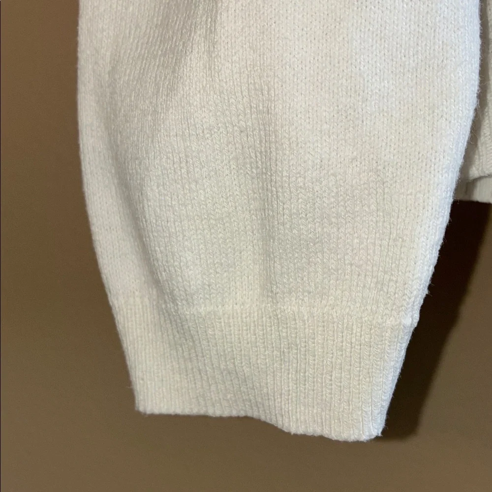 H&M Girls’ White Cotton Cardigan with Heart Accent - Picture 5 of 10